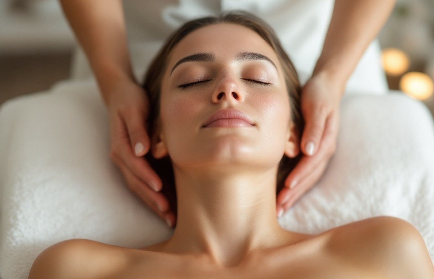 Deep relaxation during a massage session
