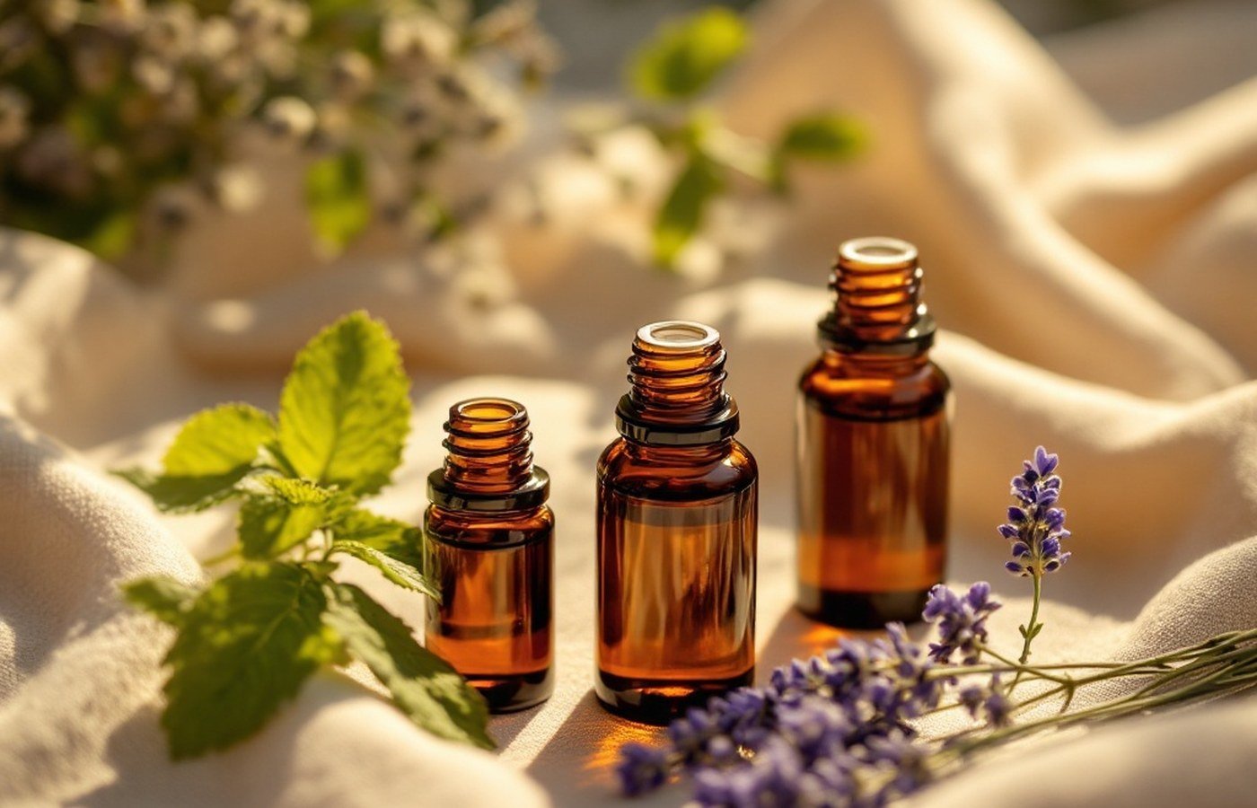 Peppermint to rejuvenate, lavender to relax