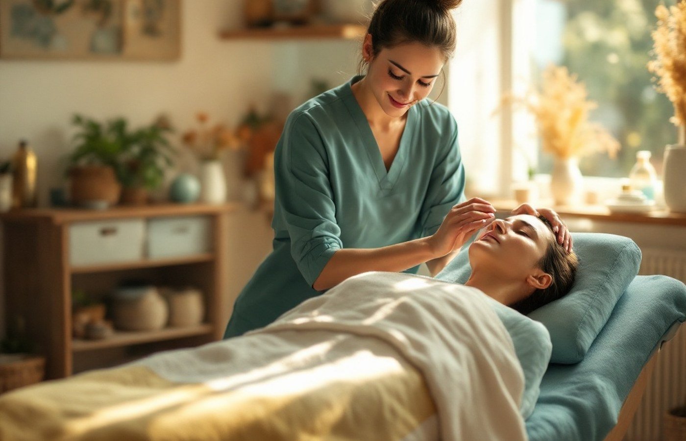 A massage therapist at work — the trade in practice