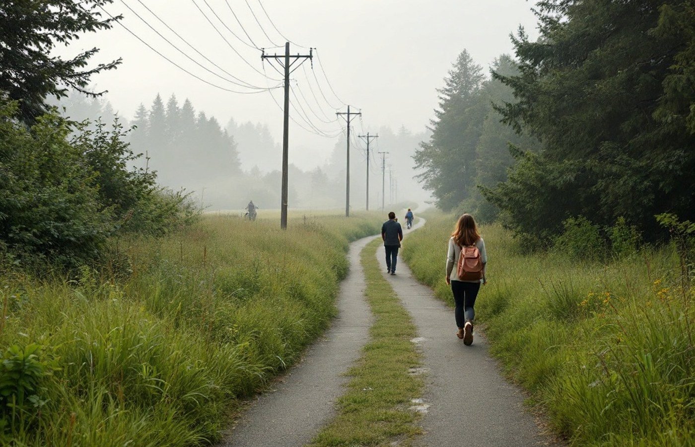 The quiet green stretch of the Chief Sealth Trail
